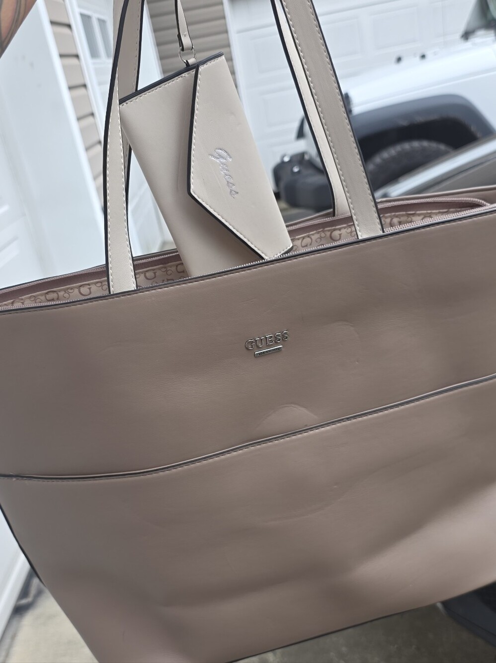 Guess Tote With Small Wallet